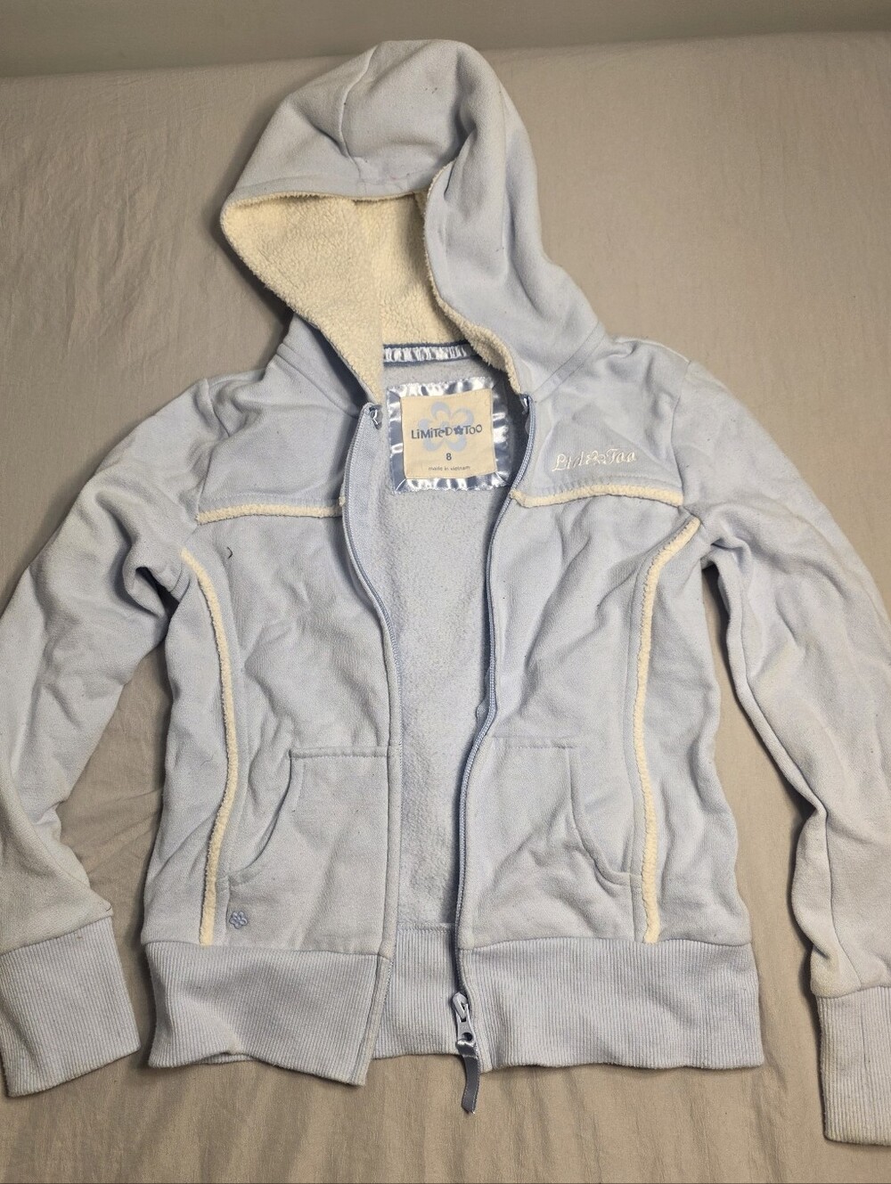 Girls Vintage Zippered Hoodie 2000s Vintage
